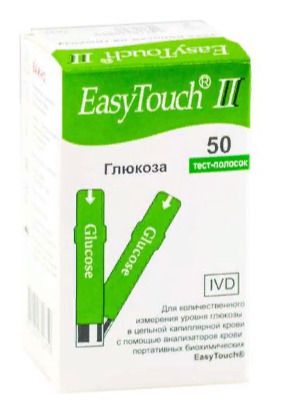 фото упаковки Тест-полоски EasyTouch II на глюкозу