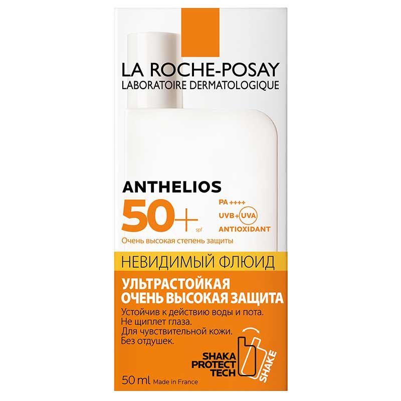 La Roche-Posay Anthelios SPF50+ флюид невидимый для лица, молочко для лица, 50 мл, 1 шт.