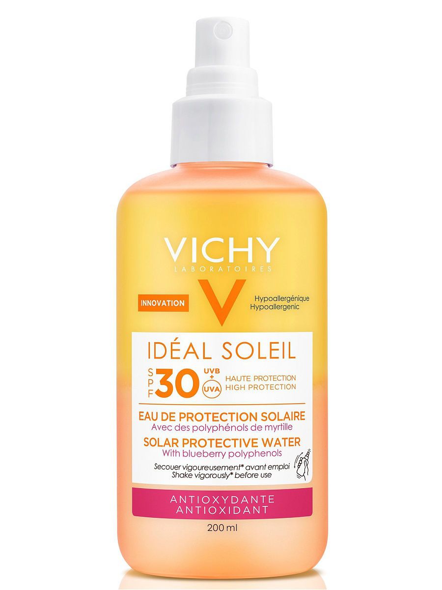 Vichy Capital Ideal Soleil Cолнцезащитный двухфазный спрей SPF30, с антиоксидантами, 200 мл, 1 шт.