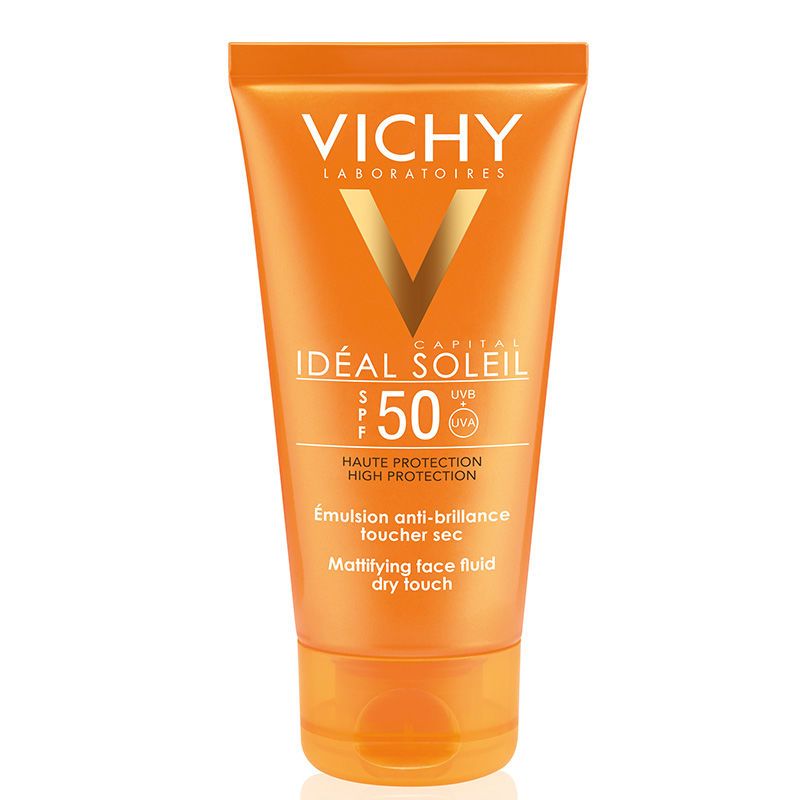 фото упаковки Vichy Capital Ideal Soleil Dry Touch SPF50 эмульсия матирующая