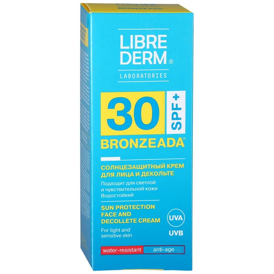 фото упаковки Librederm Bronzeada Солнцезащитный крем для лица и декольте SPF30