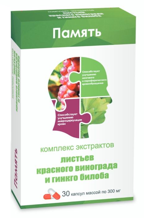 фото упаковки Комплекс Экстрактов листьев красного винограда и гинкго билоба