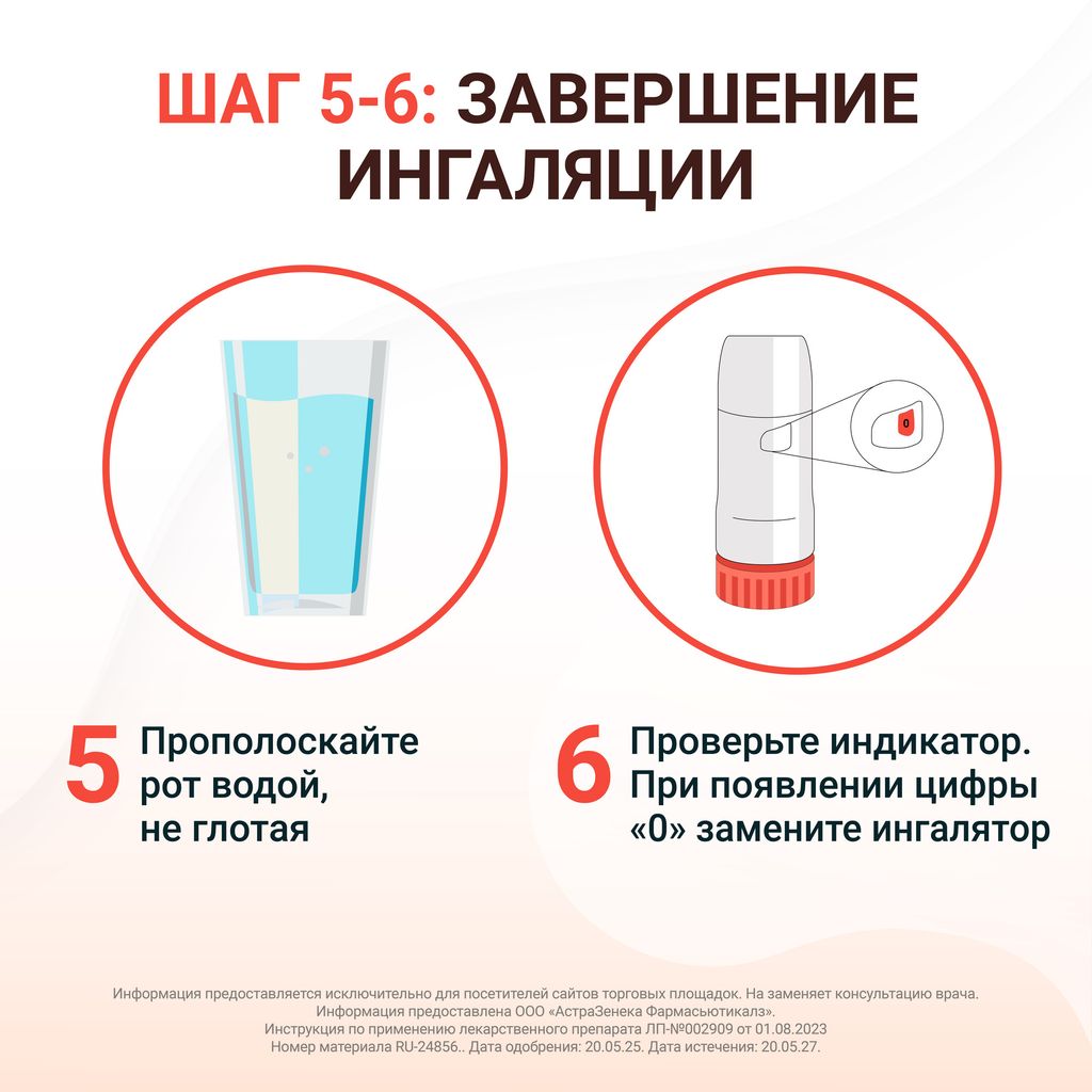 Симбикорт Турбухалер, 320 мкг+9 мкг/доза, 60 доз, порошок для ингаляций дозированный, 1 шт.