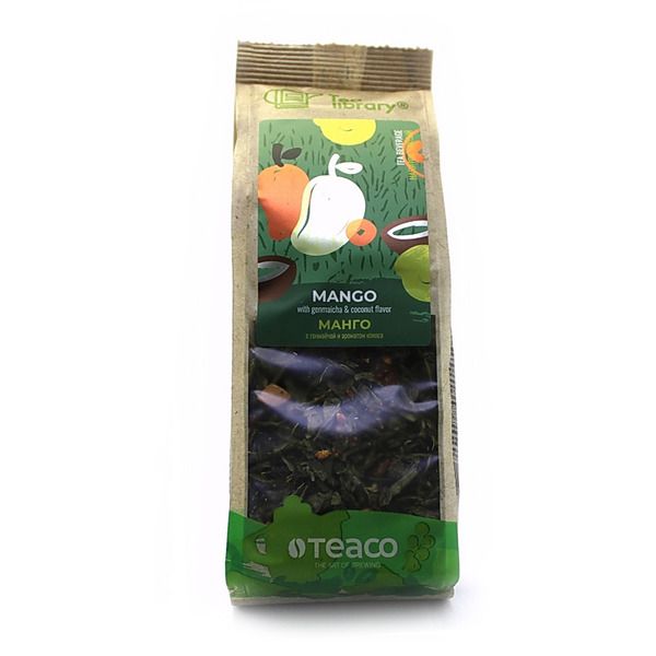 фото упаковки Teaco Чайная библиотека Манго с генмайчой и ароматом кокоса