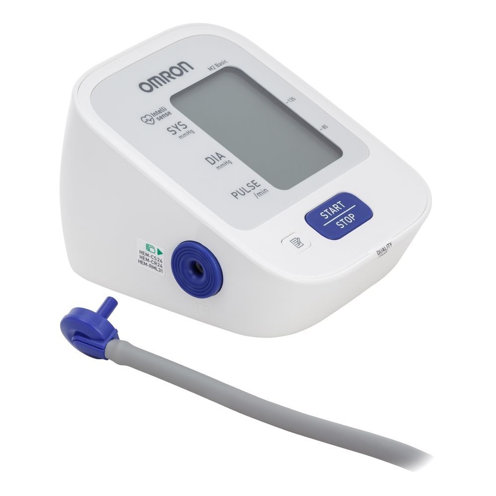 Тонометр автоматический OMRON М2 Basic, с адаптером и универсальной манжетой (22-42 см), 1 шт.