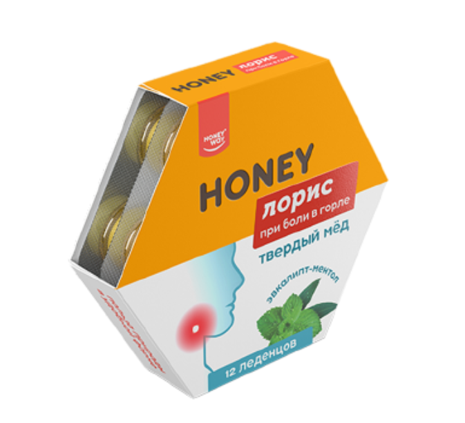 фото упаковки Твердый мед Honey Лорис Медовые леденцы