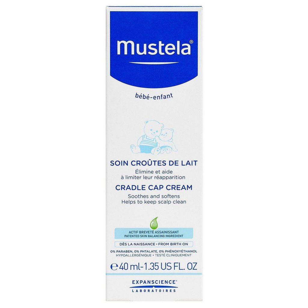 Mustela Крем для кожи головы от молочных корочек, крем, 40 мл, 1 шт.