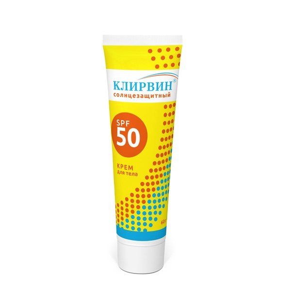 фото упаковки Клирвин солнцезащитный крем SPF50