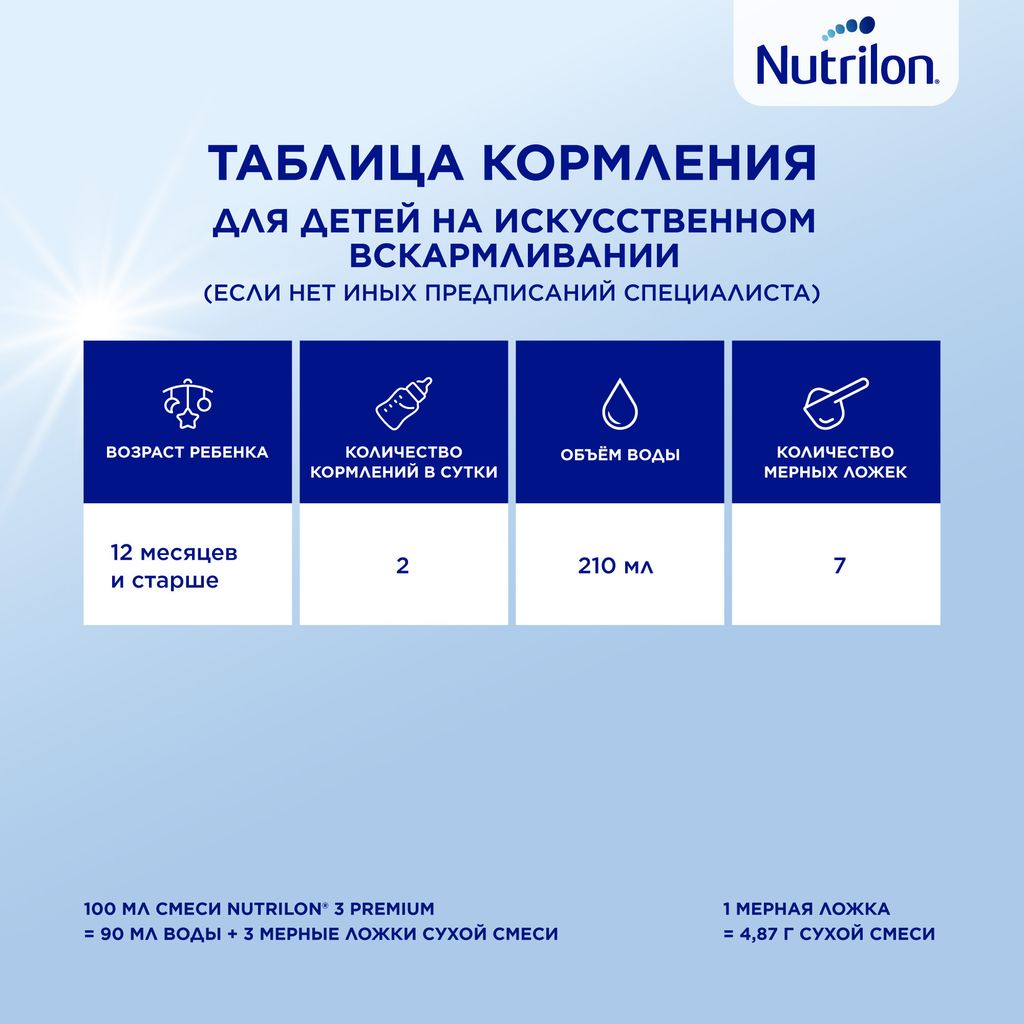 Nutrilon 3 Premium Детское молочко, смесь молочная сухая, 600 г, 1 шт.