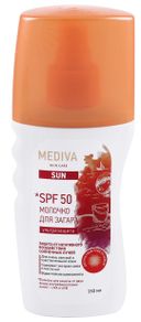 Mediva Sun Молочко для загара spf-50, молочко для тела, 150 мл, 1 шт.