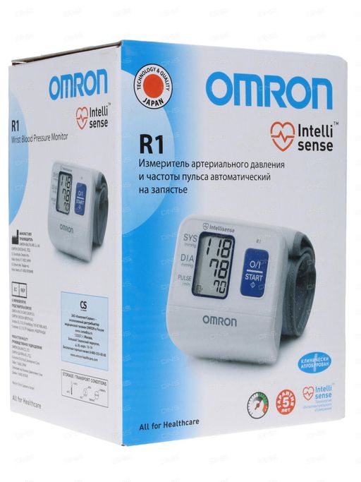 Тонометр автоматический OMRON R1 на запястье, 1 шт.