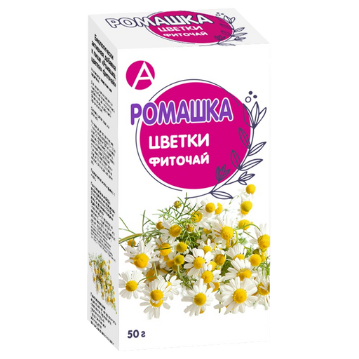 Фиточай Ромашка цветки, сырье растительное, 50 г, 1 шт.