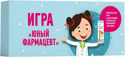 Игра настольная Юный фармацевт 3+, набор, 1 шт.