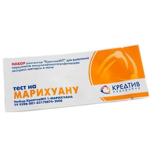 Тест на марихуану, тест-полоска, 1 шт.