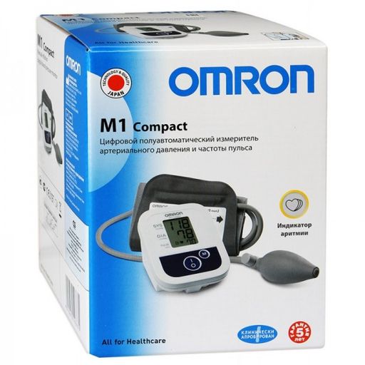 Тонометр полуавтоматический OMRON M1 Compact, 1 шт.