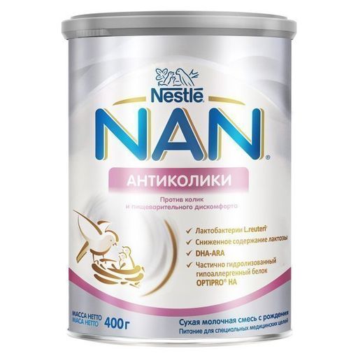 NAN Антиколики, для детей с рождения, смесь молочная сухая, 400 г, 1 шт.