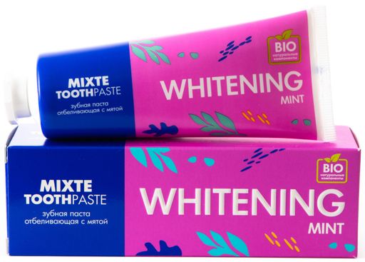 Mixte Whitening Mint Зубная паста отбеливающая, паста зубная, 100 г, 1 шт.